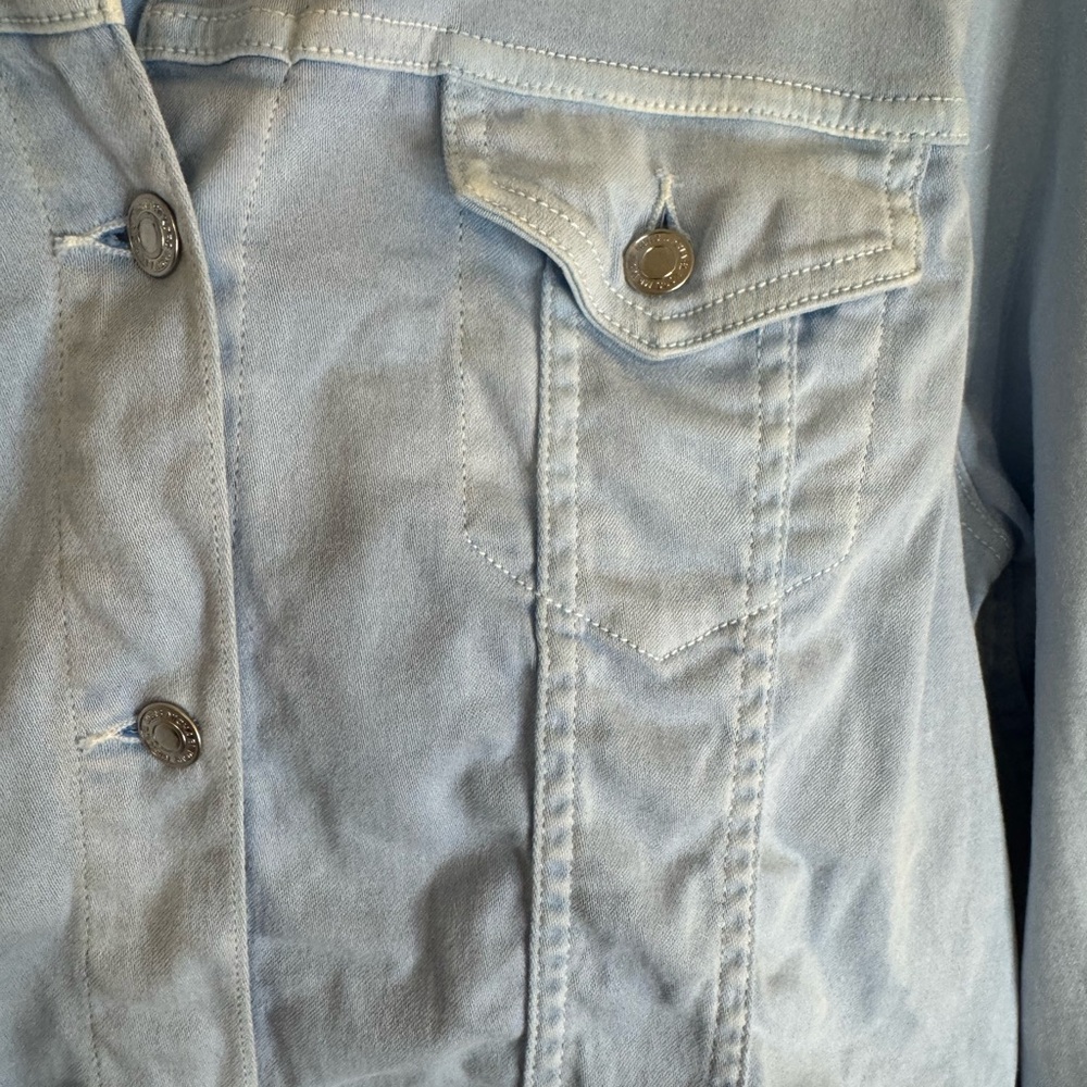 Michael Kors Lt Blue Denim Jacket - Picture 3 of 6